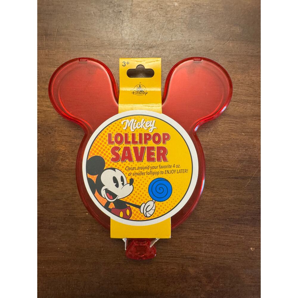 Disney parks Mickey Mouse Lollipop saver red NIP